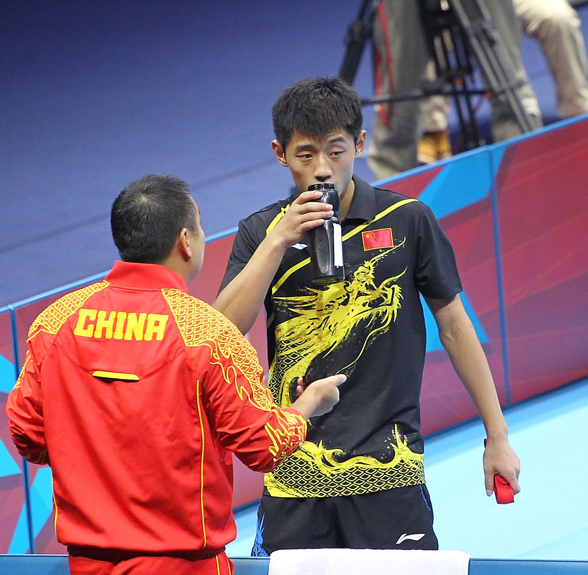 关于德国乒乓球队鏖战中国乒乓球队，张继科高光表现的信息