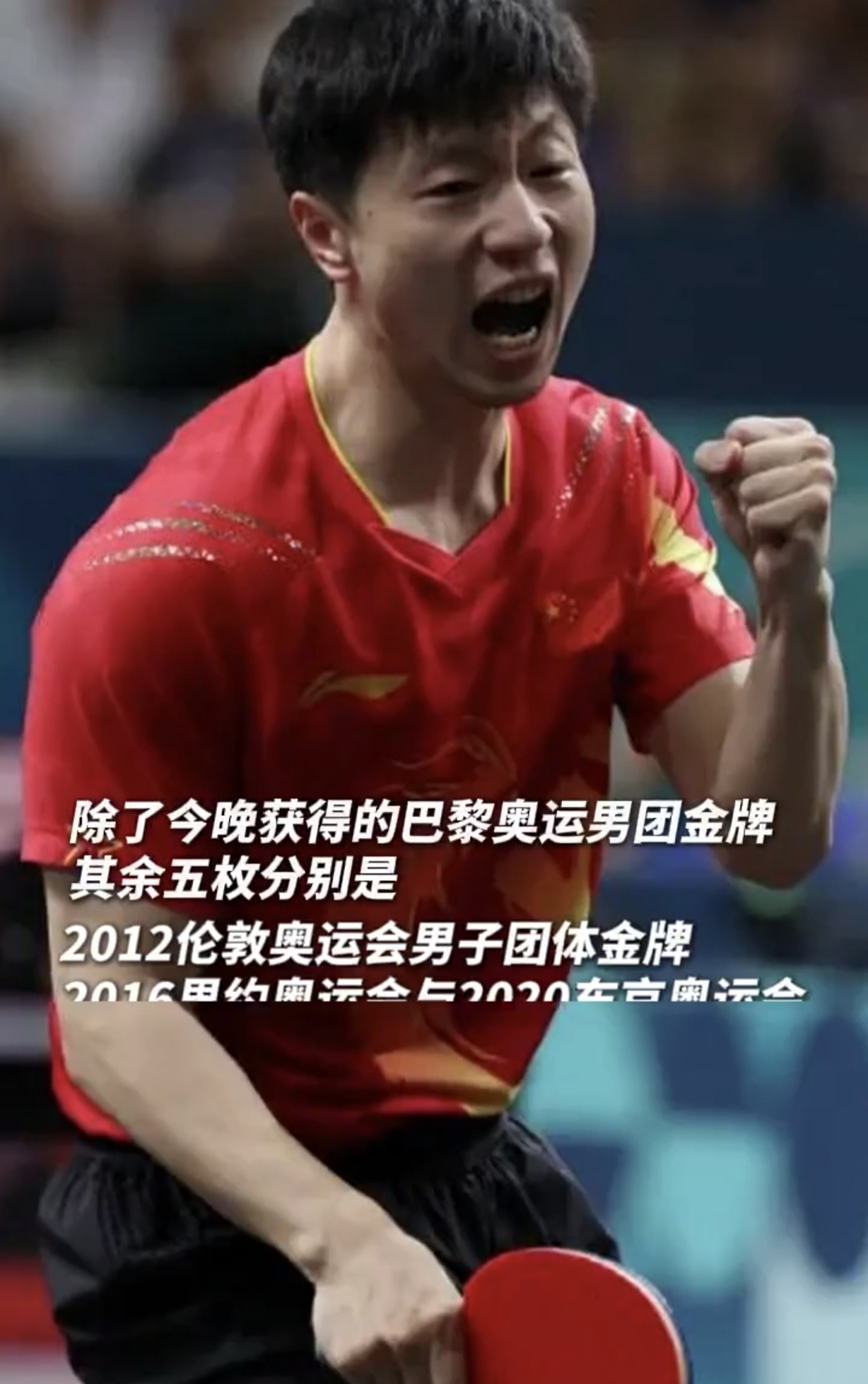 法国队轻取中国队，马龙刷新纪录